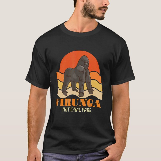 Virunga Nationalpark Kongo Gorilla Safari Afrika T-Shirt (Vorderseite)