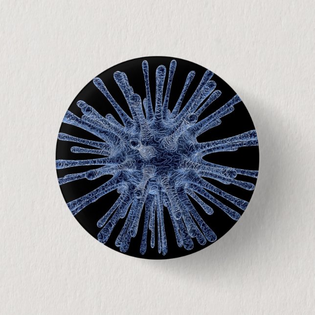 Virus angesteckte Zelle Button (Vorderseite)