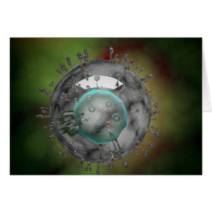 Virus de l'influenza, regard en verre