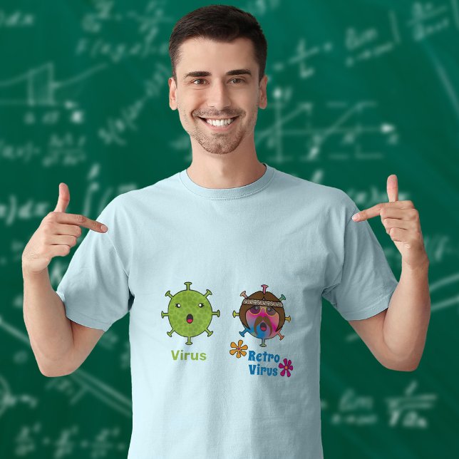 Virus und Retro Virus Funny T-Shirt (Von Creator hochgeladen)