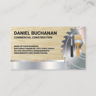 Vis circulaire   Carte de visite de brosse du mart