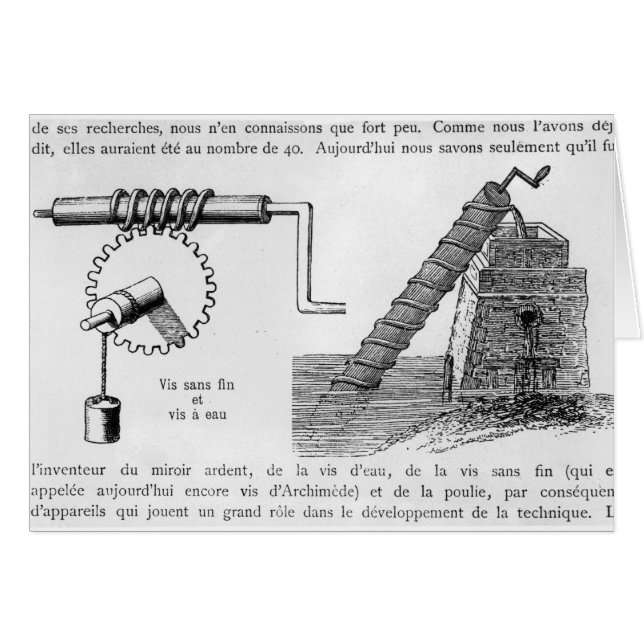Vis d'Archimède (Devant horizontal)