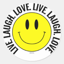 Vis. Rire. Amour. Sticker Smilie