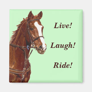 Vis ! Rire ! Marche ! magnet de frigo