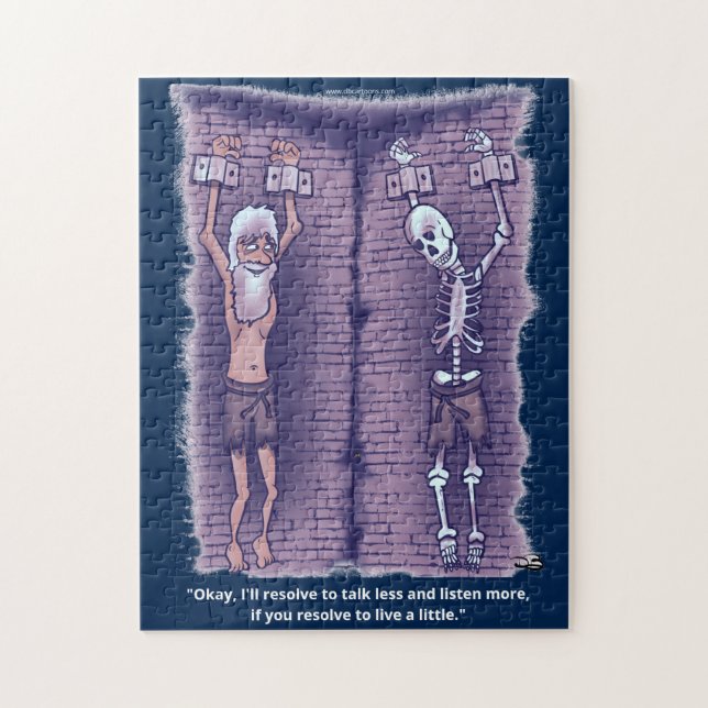 Vis Un Petit Puzzle Bleu Foncé (Vertical)