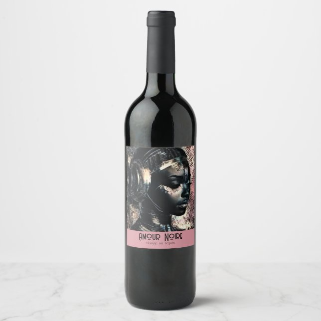 Visage au repos, BHM, Weinetikett (Vorderseite)