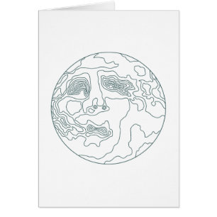 visage dans la lune