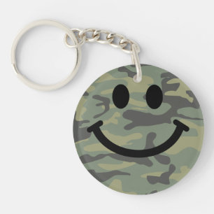 Visage de camo vert