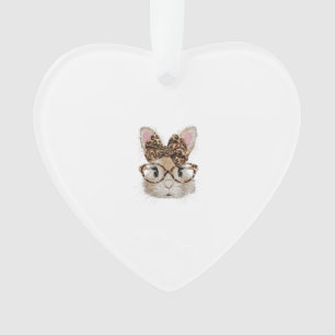 Visage de Léopard Lapin Mignon Coquette Arc Lunett