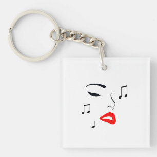 Visage de musique féminine