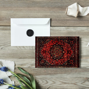 Visage de tapis persan en champ teinté rose