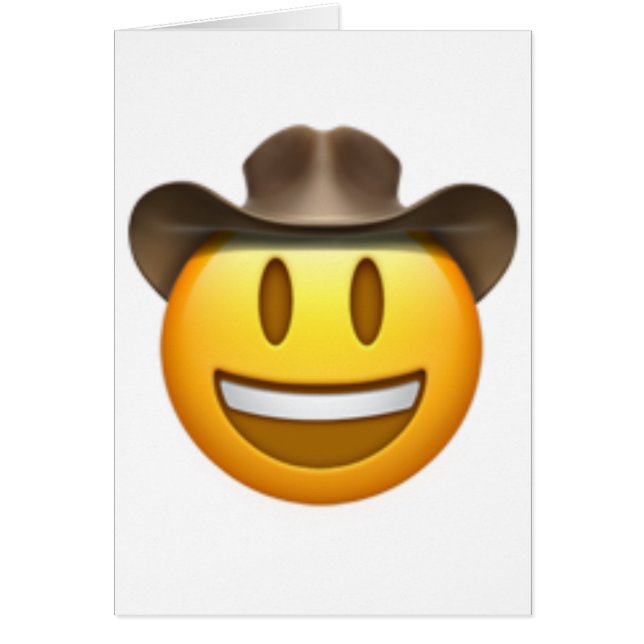 Visage d'emoji de cowboy (Devant)