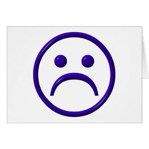 Visage déprimé, triste et bleu