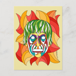 Visage Grimace Postkarte