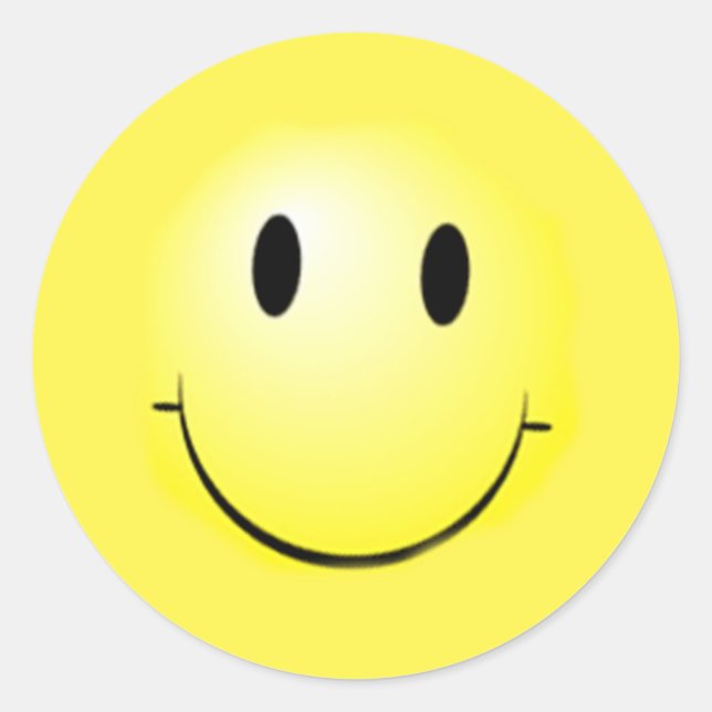 Visage heureux de base sur les autocollants (Devant)