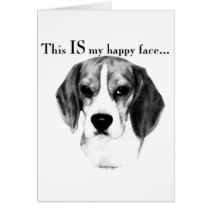 Visage heureux du beagle