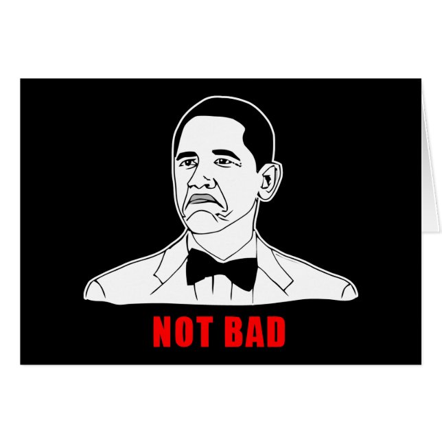 Visage non mauvais de rage de meme d'Obama comique (Devant horizontal)