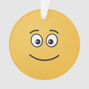 Visage souriant avec ornement des yeux ouverts