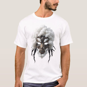 Visage tribal dans les nuages - T-shirt d'art insp