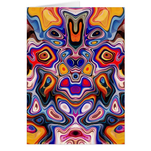 Visages dans les formes Abstraites 3 (Devant)