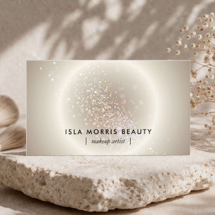 Visagist Celestial Glow Luxe Champagne Gold Visitenkarte
