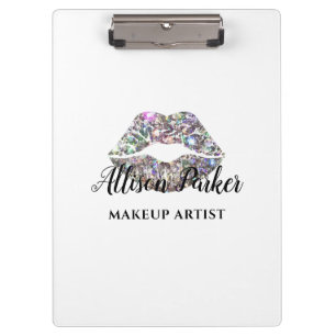 VISAGIST Glitter-Logo-Kuss Klemmbrett