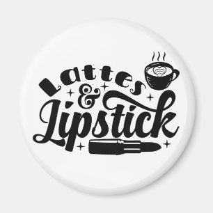 Visagist Lippenstift Latte Kaffee Kosmetikerin Magnet