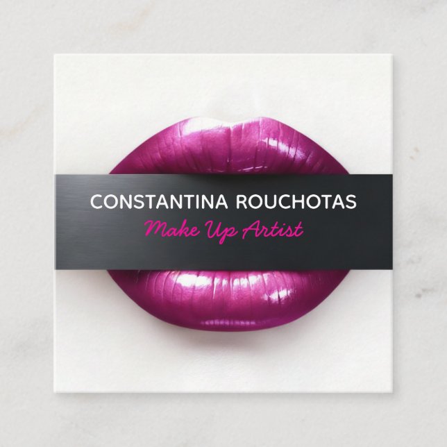 Visagistin Visitenkarte (Vorderseite)