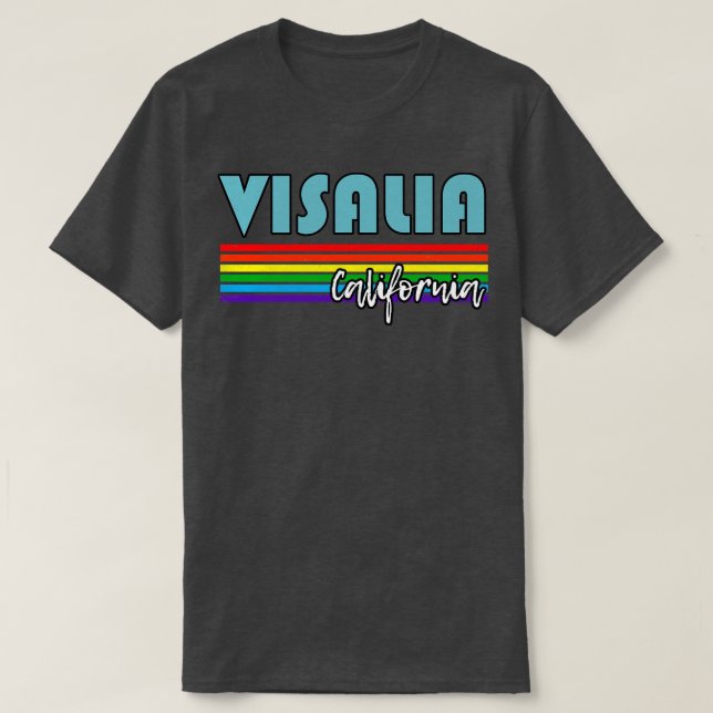 Visalia California Pride Visalia LGBT Geschenk LGB T-Shirt (Design vorne)
