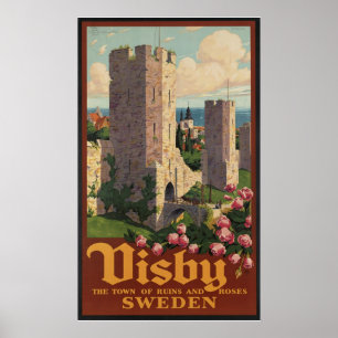 Visby Schweden Poster