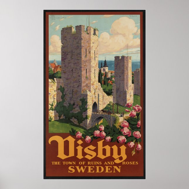 Visby Schweden Poster (Vorne)