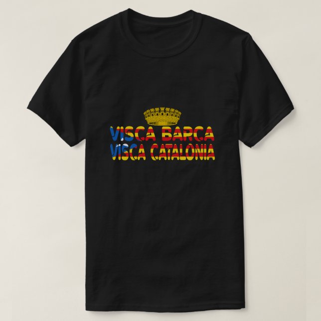 Visca Barca Visca Catalunya T-Shirt (Design vorne)