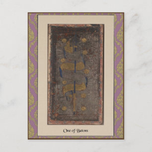 Visconti Tarot Deck Card 1 - ca. 1428-1447 Postkarte