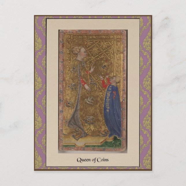 Visconti Tarot Deck Card - ca. 1428-1447 Postkarte (Vorderseite)