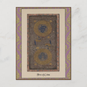 Visconti Tarot Deck Card - circa 1428-1447 Postkarte