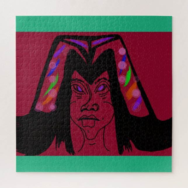 Viscountess with Headdress Jigsaw Puzzle (Vertical)