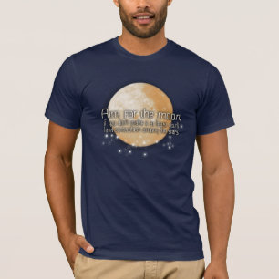 Visez le t-shirt noir de la lune