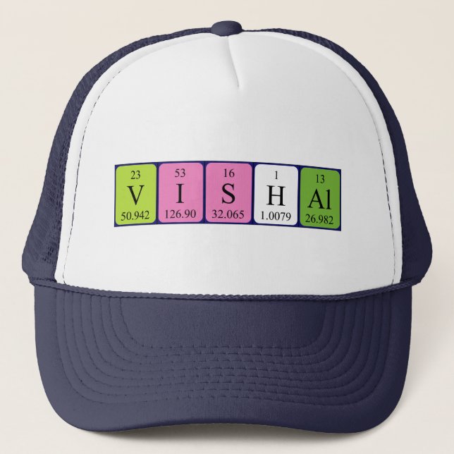 Vishal Periodenname, der Truckerkappe (Vorderseite)