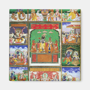 Vishnu im Zentrum seiner zehn Avatare, Jaipur, R Magnet