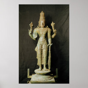 Vishnu, spätes Chola Poster
