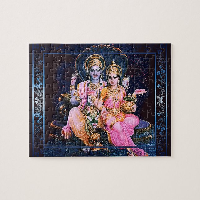 Vishnu u. Lakshmi - Puzzlespiel (Horizontal)