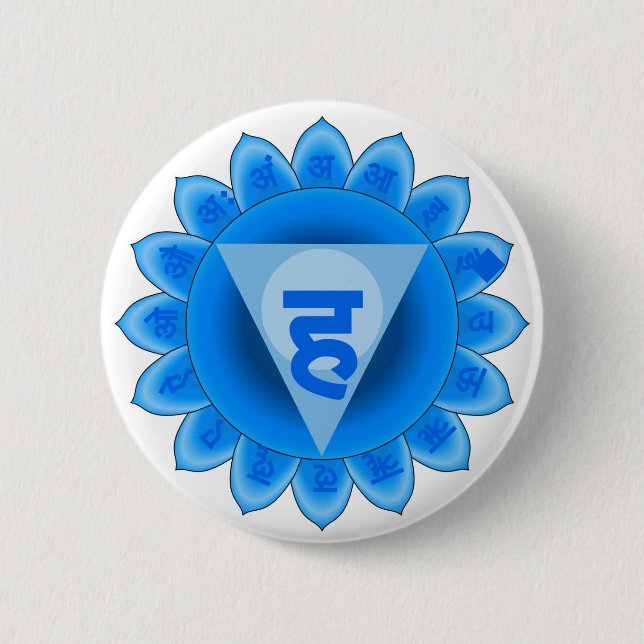 Vishuddha die Kehle Chakra Button (Vorderseite)