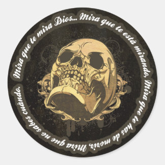 Visier, das Gott dir schaut Runder Aufkleber