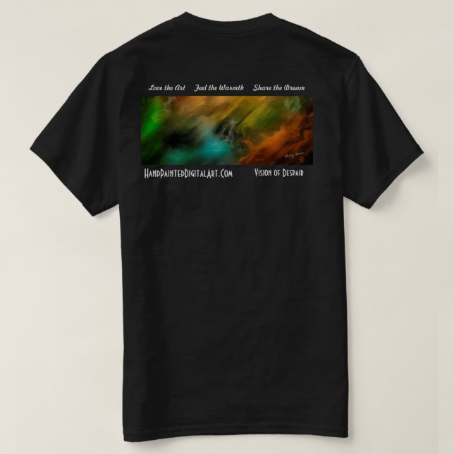Vision der Verzweiflung T-Shirt (Design Rückseite)
