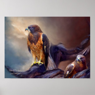 Vision des Kunst-Plakats/des Druckes des Falke-2 Poster