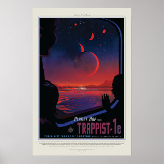 Vision du futur Poster : Planet Trappist-1e