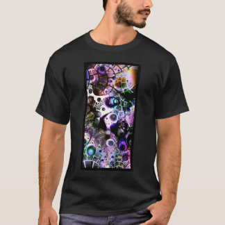 Vision eines unbegrenzten Universums in einem T-Shirt