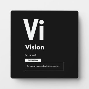 Vision - Erfolgsfaktor - Motivierend Fotoplatte