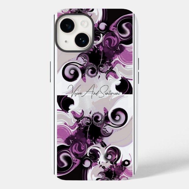 "Vision et sentiment", Apple iPhone 14 Coque (Verso)