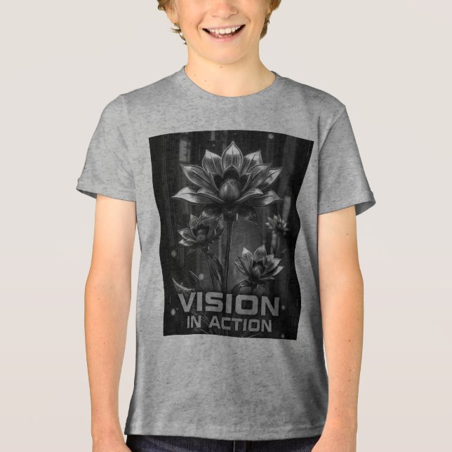 Vision in Aktion! Tri-Blend Shirt (Vorderseite)